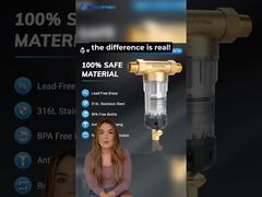 Ręczne czyszczenie filtra z osadów w całym domu