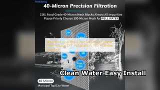 Filtr wody w całym domu Łatwa instalacja