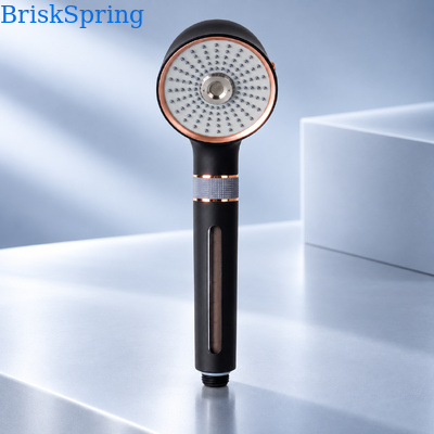 Czarna Róża Złota Mikro Nano Bubble Shower Head 3 tryby rozpylania Oszczędność wody Prysznic przenośny