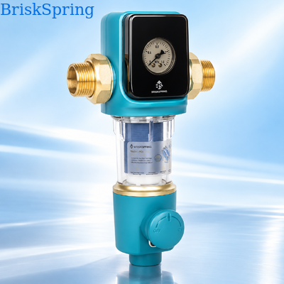 40 Micron Reusable Mesh Water Pre Filter with Water Driven Self Cleaning Scraper for Whole House Spin Down Sediment Filtration