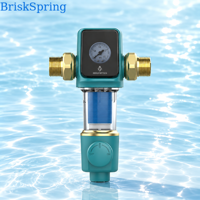40 Micron Filtration Whole House Water Filter with Manual Backwash and Stacked Disc Technology Water Pre Filter