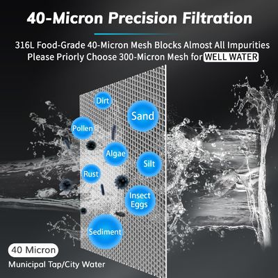 System usuwania osadów z filtrów wody w całym domu, zapewniający czystą, bezpieczną wodę w całej mieszkaniowej nieruchomości komercyjnej