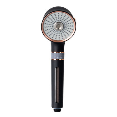 Przyłbica prysznicowa z mikronanobąbelkami, ręczna, 130 mm, chromowana, 3 tryby natrysku