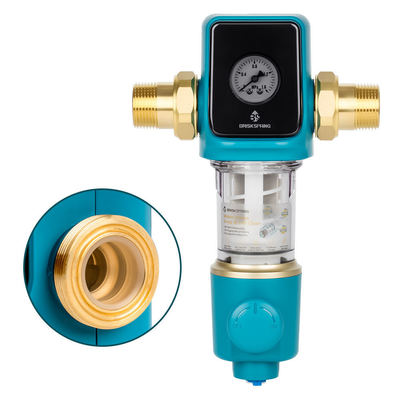 Bez BPA wstępny filtr osadów z syfonem do płukania zwrotnego