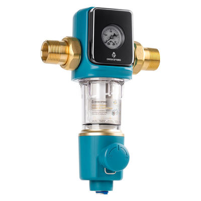 Bez BPA wstępny filtr osadów z syfonem do płukania zwrotnego