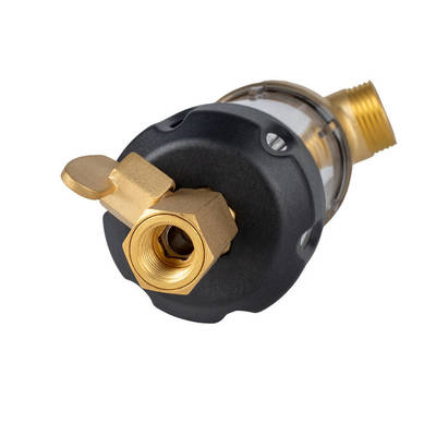 Wysokiej klasy filtr osadów z płukaniem zwrotnym, wielokrotnego użytku, z dwustronnym skrobakiem do głębokiego czyszczenia, do użytku w całym domu