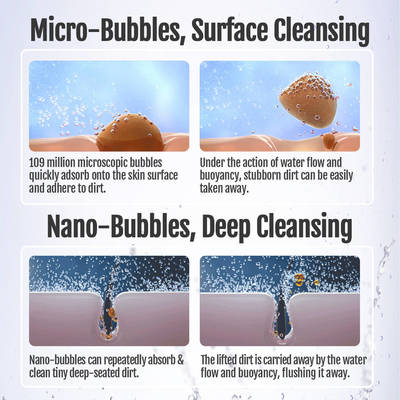 Samowzbudzający aerator do kranu z mikronanobąbelkami do prania i czyszczenia żywności