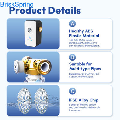 Odkamieniacz do wody, ekologiczny uzdatniacz wody twardej do instalacji wodnej w całym domu