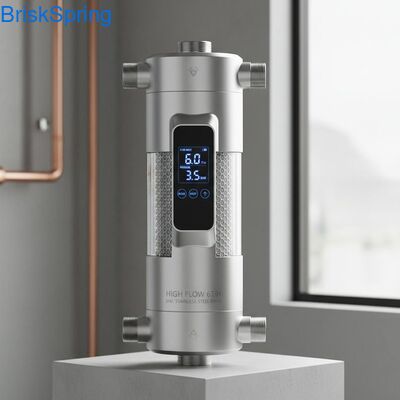 Wysoki przepływ 6T H 316L Woda z sieci ze stali nierdzewnej Filtr wodny dla całego domu z kontrolą dotykową
