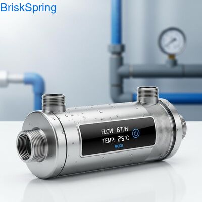 Wysoki przepływ 6T H 316L Woda z sieci ze stali nierdzewnej Filtr wodny dla całego domu z kontrolą dotykową