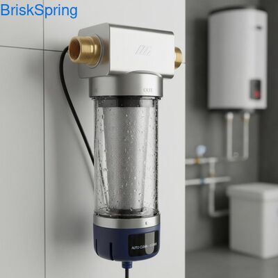 W pełni automatyczny filtr wstępny wody wielokrotnego użytku o średnicy 40 mikronów, przeznaczony do usuwania osadów z całego domu