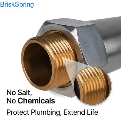 Bezsolny uzdatniacz wody do całego domu | Ekologiczne zapobieganie kamieniowi dla zdrowszej skóry, włosów i urządzeń domowych