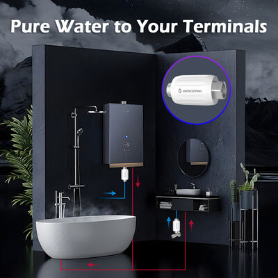 Salt-Free Compact Inline Water Descaler with High Efficiency Limescale Prevention for Home Use