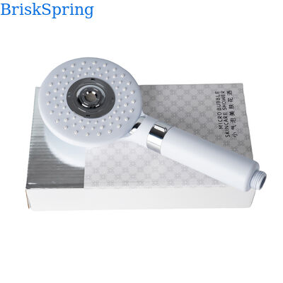 BriskSpring Mikro-Nano-Bubble ręczny prysznic z 3 trybami rozpylania Oszczędność wody i konstrukcja ze stali nierdzewnej SUS304