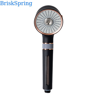 Czarna Róża Złota Mikro Nano Bubble Shower Head 3 tryby rozpylania Oszczędność wody Prysznic przenośny