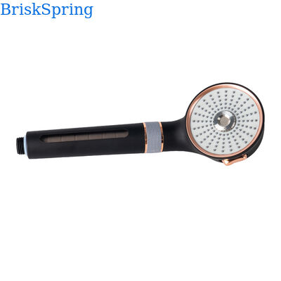 Czarna Róża Złota Mikro Nano Bubble Shower Head 3 tryby rozpylania Oszczędność wody Prysznic przenośny
