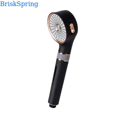 Czarna Róża Złota Mikro Nano Bubble Shower Head 3 tryby rozpylania Oszczędność wody Prysznic przenośny