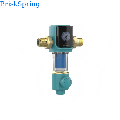 Whole House Water Filter Sediment Pre Filter with 40 Micron Filtration Manual Backwash and Stacked Disc Technology