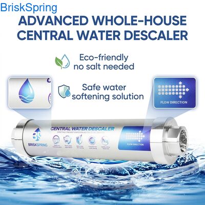Zmiękczacz wody bez soli, zapobiegający zatykaniu, z bezpiecznego, trwałego i odpornego na korozję materiału