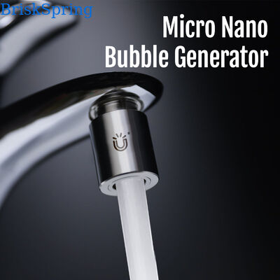 1440° Wielopłaszczyznowy Mikro Nano Bubble Faucet Aerator z 1,09 × 108 ± 1,65 × 107 cząstkami/ml Koncentracja bąbelków i H59-1 mosiądz + konstrukcja ze stali nierdzewnej SUS304